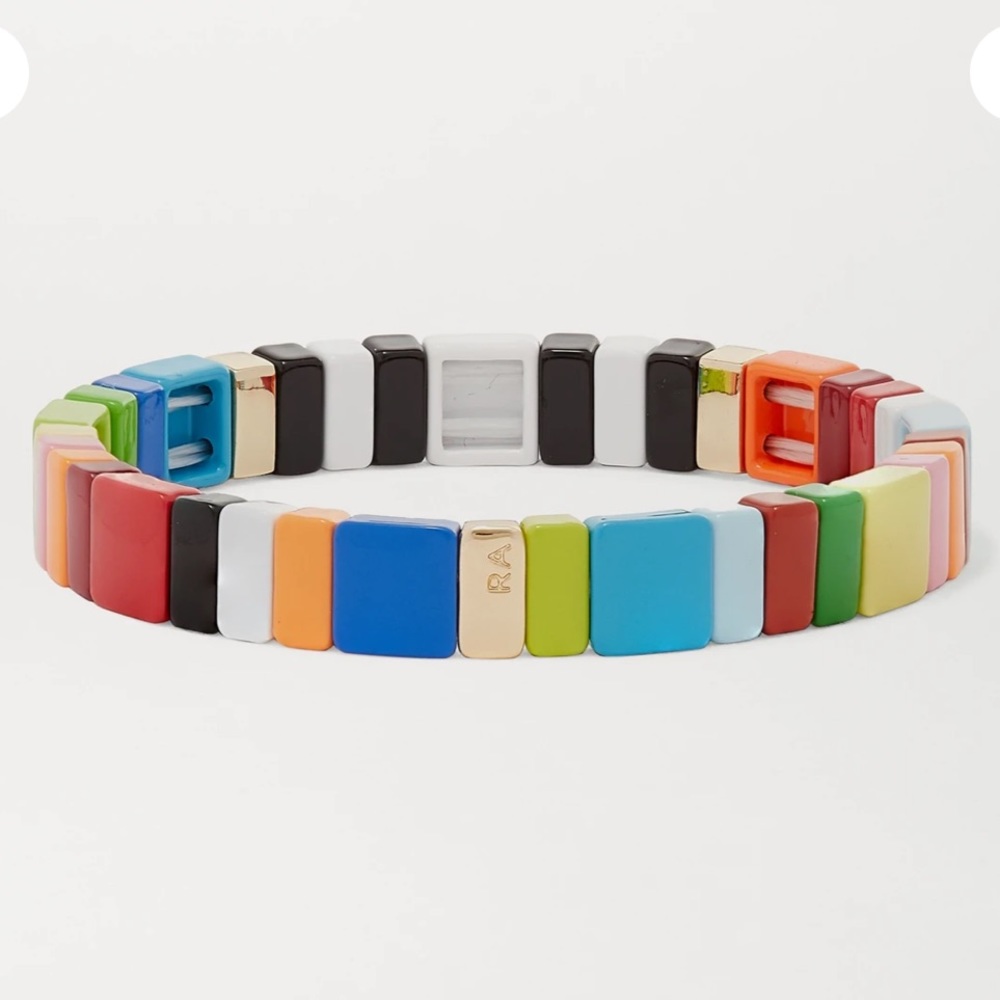 NWOT ROXANNE ASSOULIN Alphabet Soup enamel bracelet